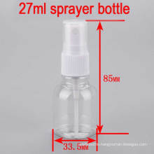 25ml 20/410 Clear Round Cosmetic Pet Mist Sprayer, Pump Pressure Bottle